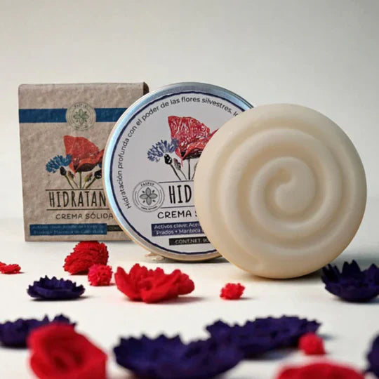 Crema Sólida Hidratante – Flores del Prado 90 gr
