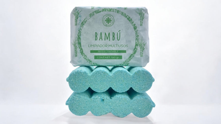 Limpiador multiusos de bambú: Limpieza profunda para todo tu hogar. Menos producto, más frescura y superficies impecables.