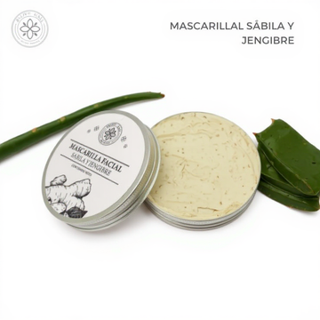 Mascarilla Facial Sábila y Jengibre 100g