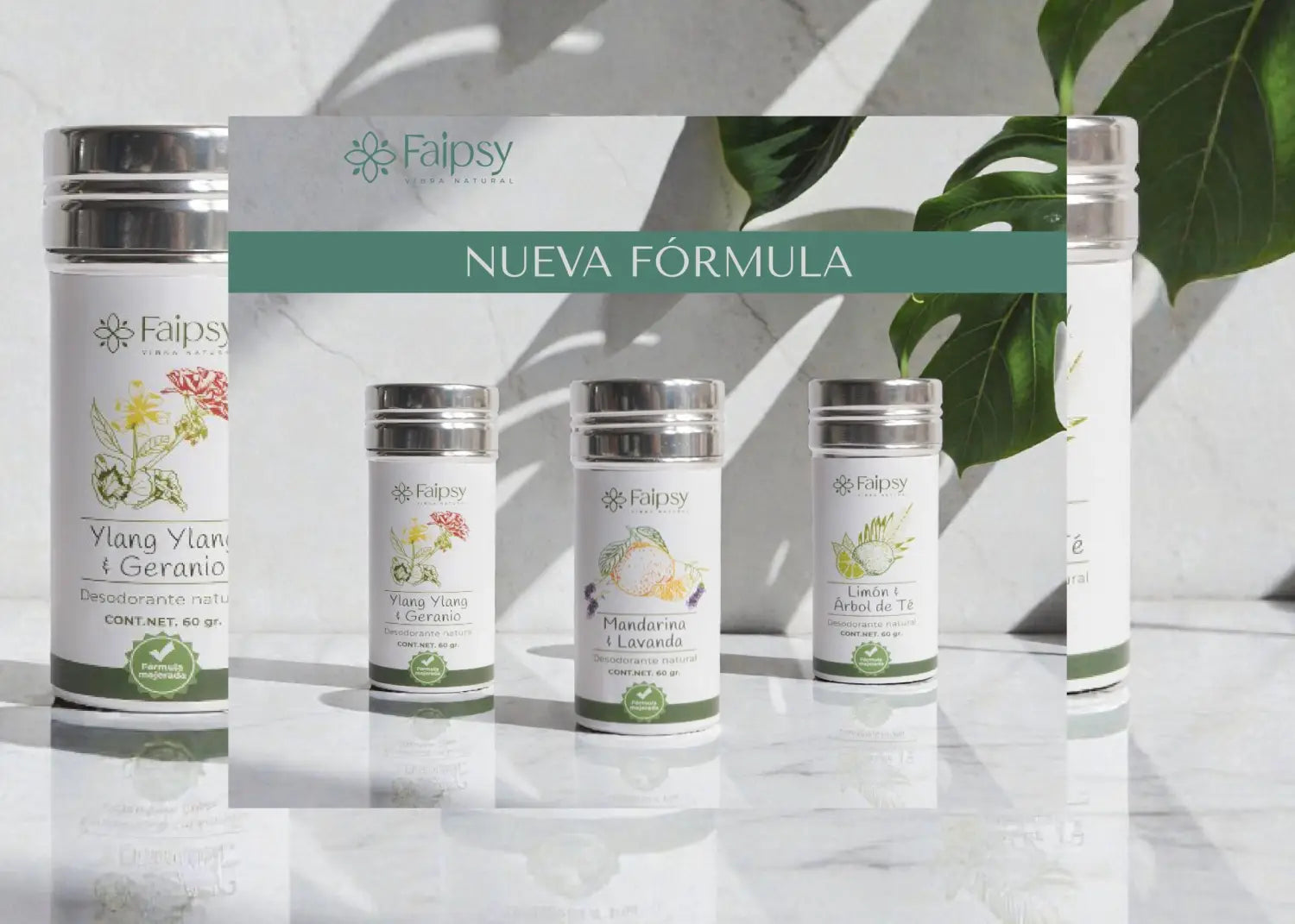 Nueva fórmula del desodorante natural faipsy: ciencia que cuida tu piel