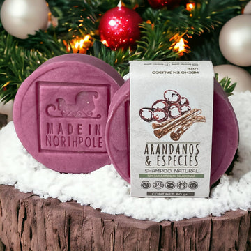 Shampoo Sólido Arándanos y Especias