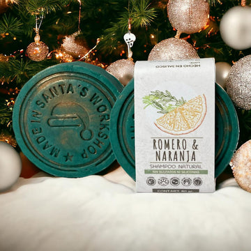 Shampoo Sólido Romero y Naranja