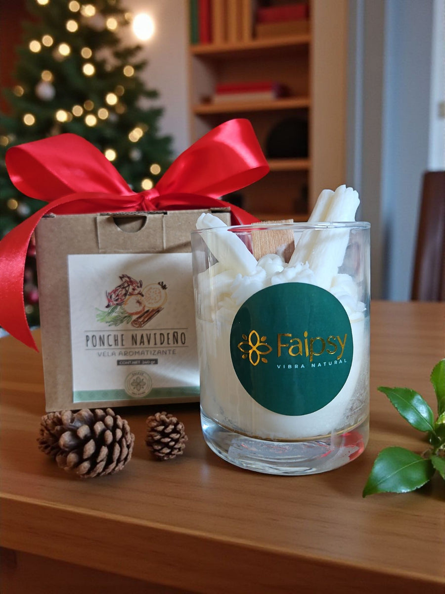 Vela de Soya Ponche Navideño