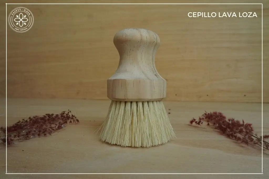 Faipsygaia cepillo lavatrastes con fibras naturales