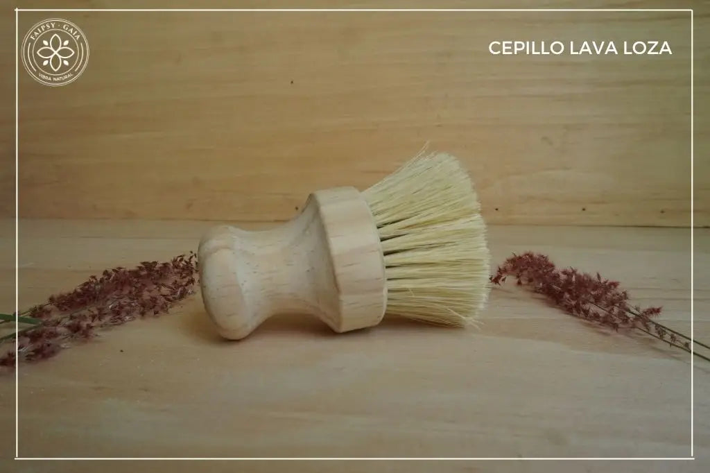 Faipsygaia cepillo lavatrastes con fibras naturales