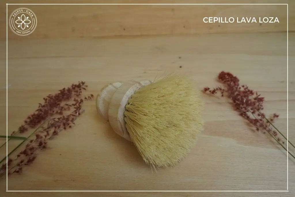 Faipsygaia cepillo lavatrastes con fibras naturales