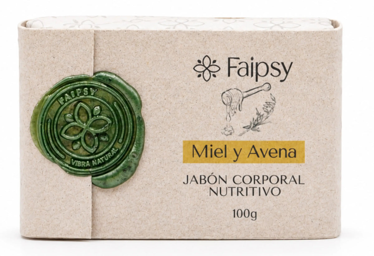 Faipsygaia jabón avena y miel - nutritivo