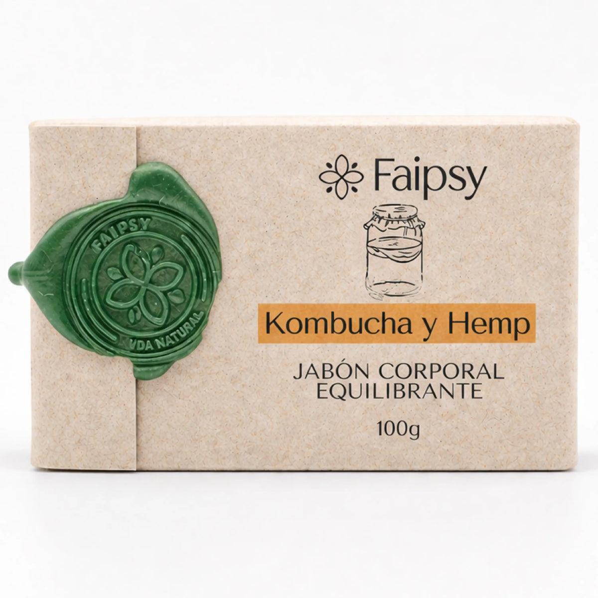 Faipsygaia jabón kombucha y hemp - equilibrante