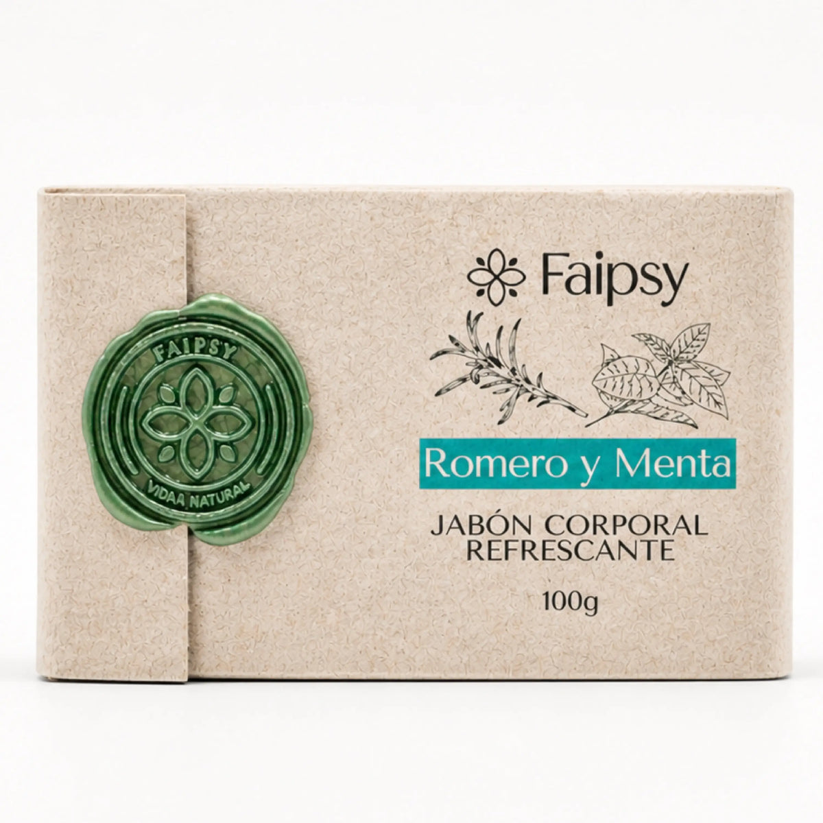 Faipsygaia jabón romero y menta - refrescante