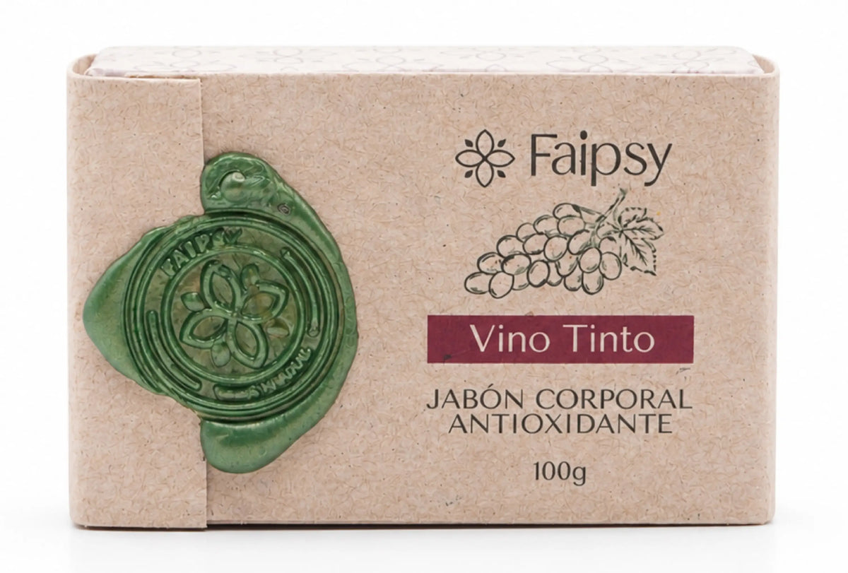 Faipsygaia jabón vino tinto - antioxidante