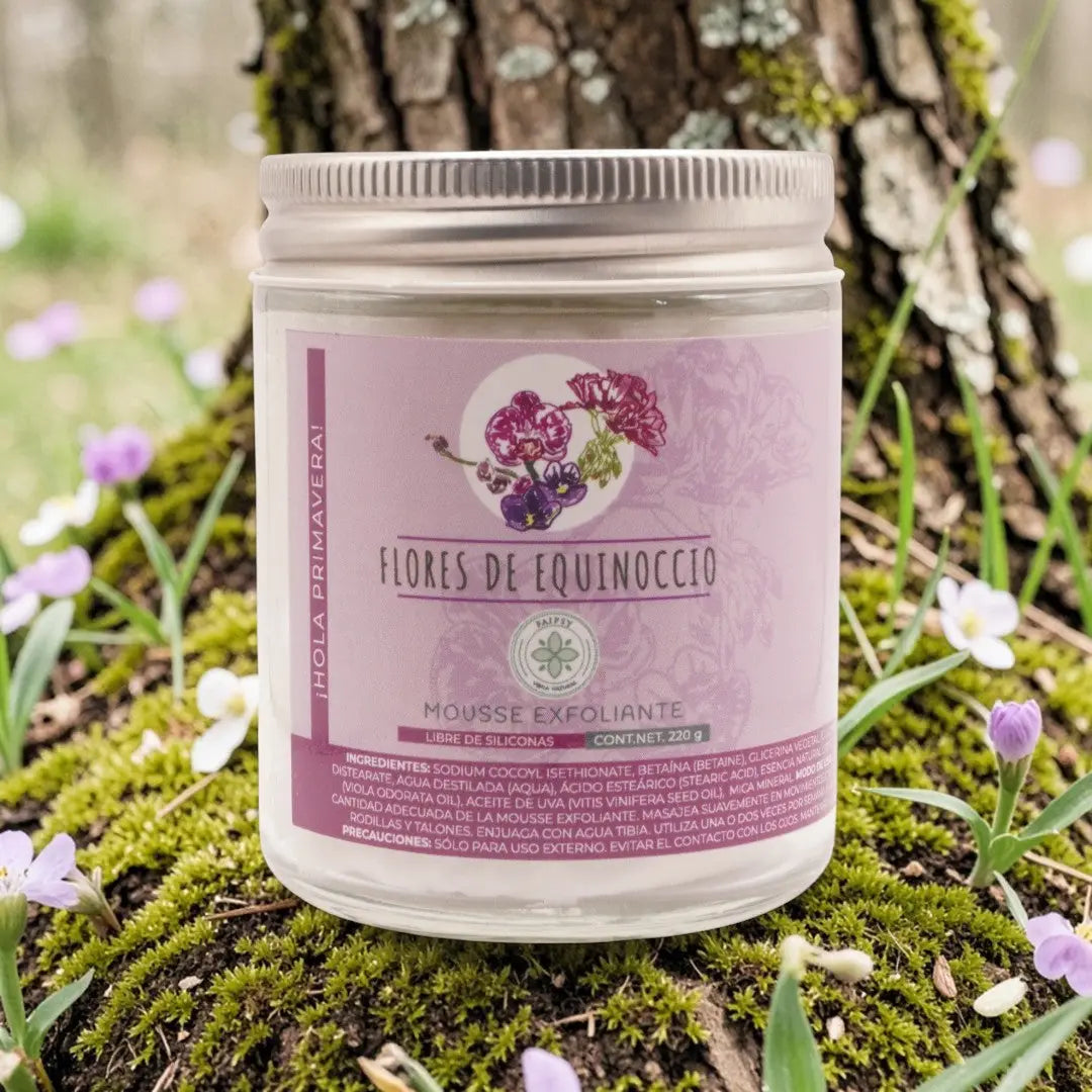 Faipsygaia mousse exfoliante ’flores de equinoccio’ 220 gr