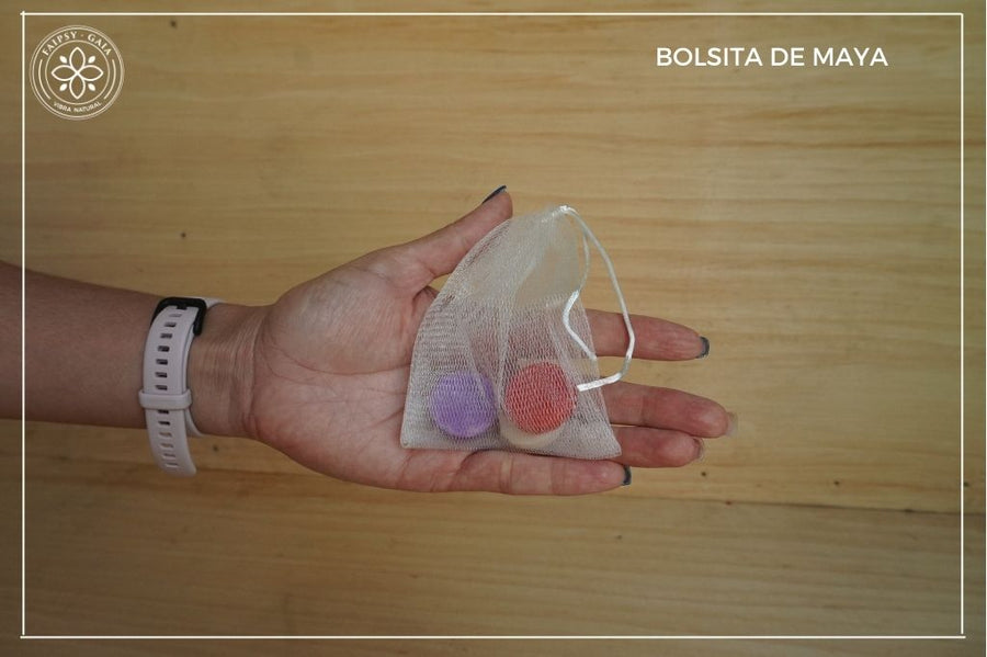Bolsita de maya para shampoo (Paq de 6)
