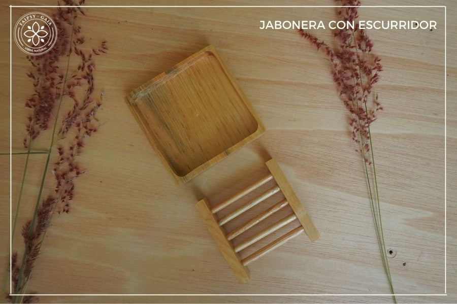 Jabonera con escurridor