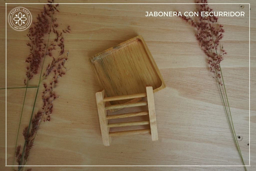 Jabonera con escurridor