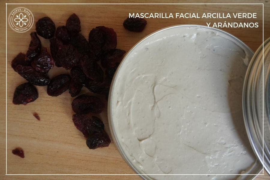 Mascarilla Facial Arcilla Verde y Arándanos 100gr