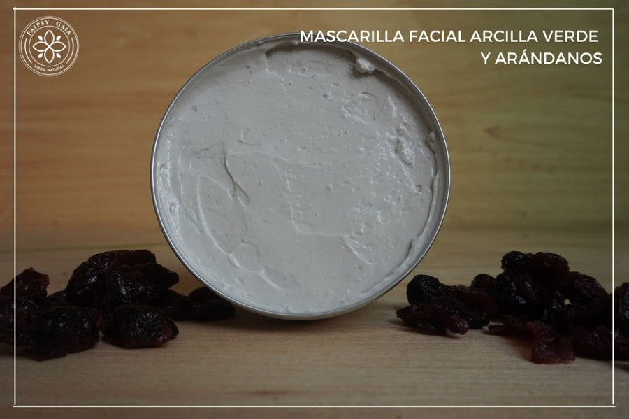 Mascarilla Facial Arcilla Verde y Arándanos 100gr
