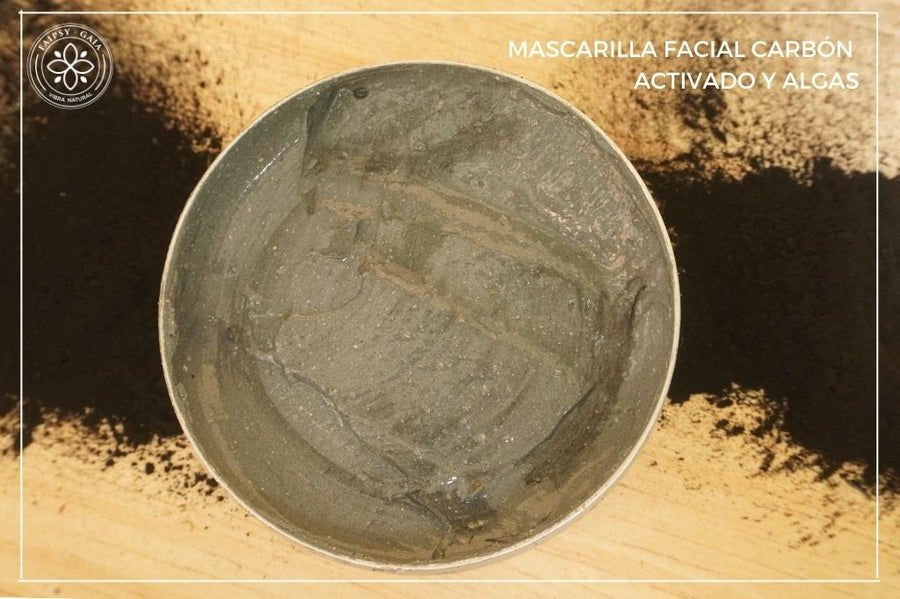 Mascarilla Facial Carbón y Alga Spirulina 100gr