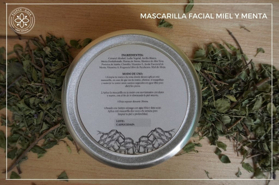 Mascarilla Facial Miel/Menta 100gr