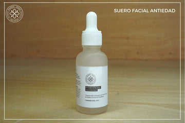 Serum 30 ml con ácido hialurónico y vitamina Q10: hidrata, reduce arrugas y previene el envejecimiento.