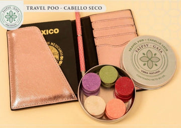 Travel Poo Caja de Shampoo Solido para Viaje Cabello Seco