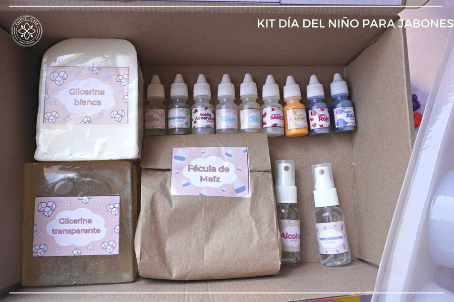 kit del dia del niño para realizar tus propios jabones